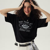 Reis Naar Boxy T-Shirt / Black