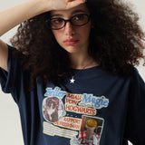 Shine Magic Boxy Short Sleeve T-Shirt / Blue