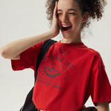 Reis Naar Boxy T-Shirt / Red
