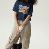 Shine Magic Boxy Short Sleeve T-Shirt / Blue