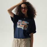 Shine Magic Boxy Short Sleeve T-Shirt / Blue
