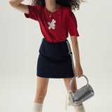 Happy Rabbit Basic Graphic Short Sleeve T-Shirt