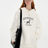 Keep Mentality Dog Fleece Hoodie