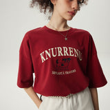 Knurrenu - Puppy Oversized T-Shirt / Red