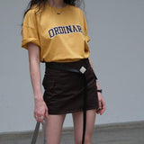 Ordinary Graphic Oversized T-Shirt / Yellow