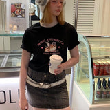 Moni and Becca Graphic Basic Short Sleeve T-Shirt