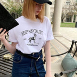 Keep Mentality Basic T-Shirt / White