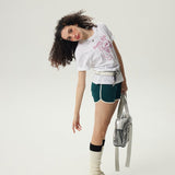 Puppy Sigh Basic Graphic T-Shirt /White