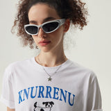 Knurrenu - Puppy Basic Graphic T-Shirt / White