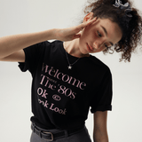Welcome The 80s Graphic T-Shirt / Black
