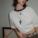 Color Splicing Boyfriend T-shirt