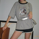 Antiqued Dalmatian Oversize T-shirt