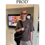 In the Back Garden Oversized Short Sleeve T-Shirt / Charcoal
