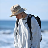 Men's Oversized Waffle Sweatshirt / Gray