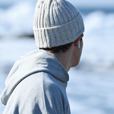 Men's Gray Blank Small Hoodie