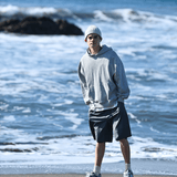 Men's Gray Blank Small Hoodie