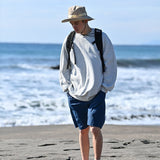 Men's Oversized Waffle Sweatshirt / Gray