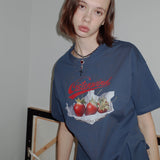 Retro Strawberry Boxy T-shirt