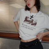 Punk Band Cat Boxy T-shirt