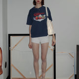Retro Strawberry Boxy T-shirt