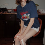 Retro Strawberry Boxy T-shirt