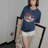 Retro Strawberry Boxy T-shirt