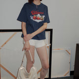 Retro Strawberry Boxy T-shirt
