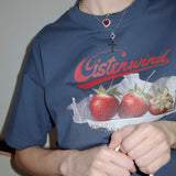 Retro Strawberry Boxy T-shirt