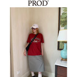 In the Back Garden Oversized T-Shirt / Brick Red