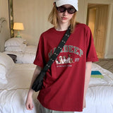 In the Back Garden Oversized T-Shirt / Brick Red